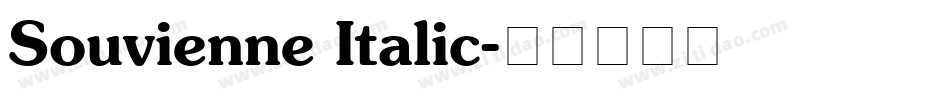 Souvienne Italic字体转换